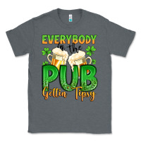 Charcoal Heather everybody in the pub gettin tipsy Classic Tee - Artiststas