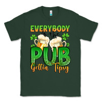 Sports Green everybody in the pub gettin tipsy Classic Tee - Artiststas