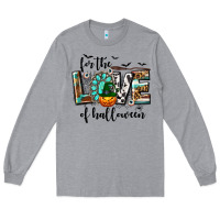 Heather Grey Western For The Love of Halloween Long Sleeve Tee - texasbilliewilder