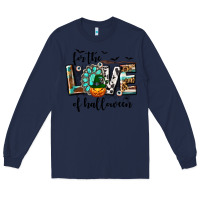 Navy Western For The Love of Halloween Long Sleeve Tee - texasbilliewilder