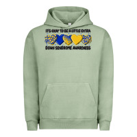 Pigment Oil Green its okay to be little extra Urban Hoodie - Artiststas