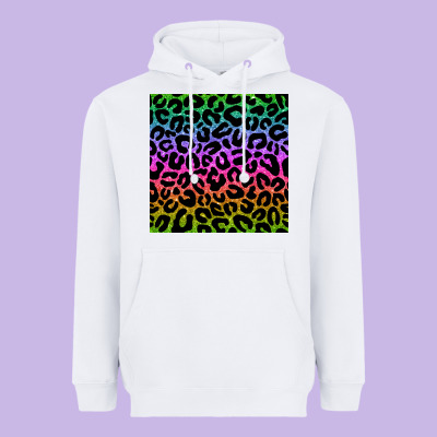 Leopard Glitter Seamless Pattern Heavyweight Hoodie Designed By Bundleandbundleshop