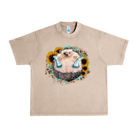 French Oak Hedgehog with Sunflower Urban Heavy Tee - Bettercallsaul