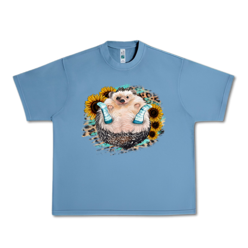 Hedgehog With Sunflower Urban Heavy Tee by Bettercallsaul | Teevron