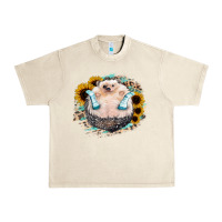 Sandshell Hedgehog with Sunflower Urban Heavy Tee - Bettercallsaul