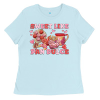 Baby Blue sweet like pan dulce Ladies Tee - MaliasSmallBusiness