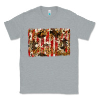 Heather Grey america, cowhide, leopard backgraund Classic Tee - JahusDesignShop