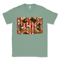Sage america, cowhide, leopard backgraund Classic Tee - JahusDesignShop