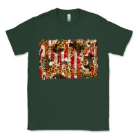Sports Green america, cowhide, leopard backgraund Classic Tee - JahusDesignShop