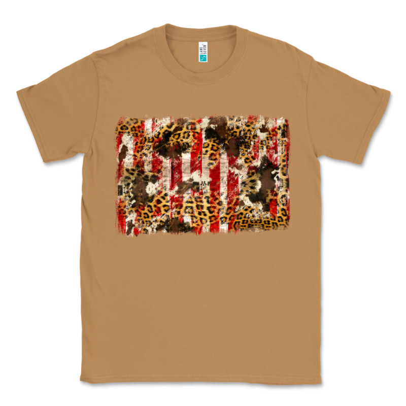 America, Cowhide, Leopard Backgraund Classic Tee by JahusDesignShop | Teevron
