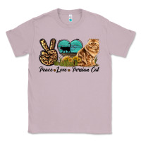 Lilac Peace Love Persian Cat Classic Tee - LillyAllenDesigns