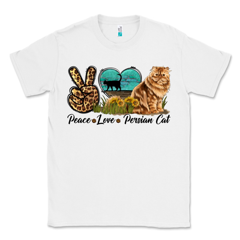 Peace Love Persian Cat Classic Tee by LillyAllenDesigns | Teevron