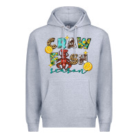 Heather Grey Crawfish season Premium Hoodie - FaDigitalArtStudio