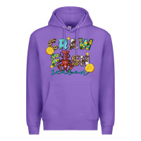 Purple Crawfish season Premium Hoodie - FaDigitalArtStudio