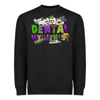Black dental hygienest mardi gras Heavyweight Sweatshirt - CowGirlArtShop