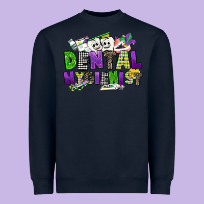 Dental Hygienest Mardi Gras Heavyweight Sweatshirt Designed By Cowgirlartshop