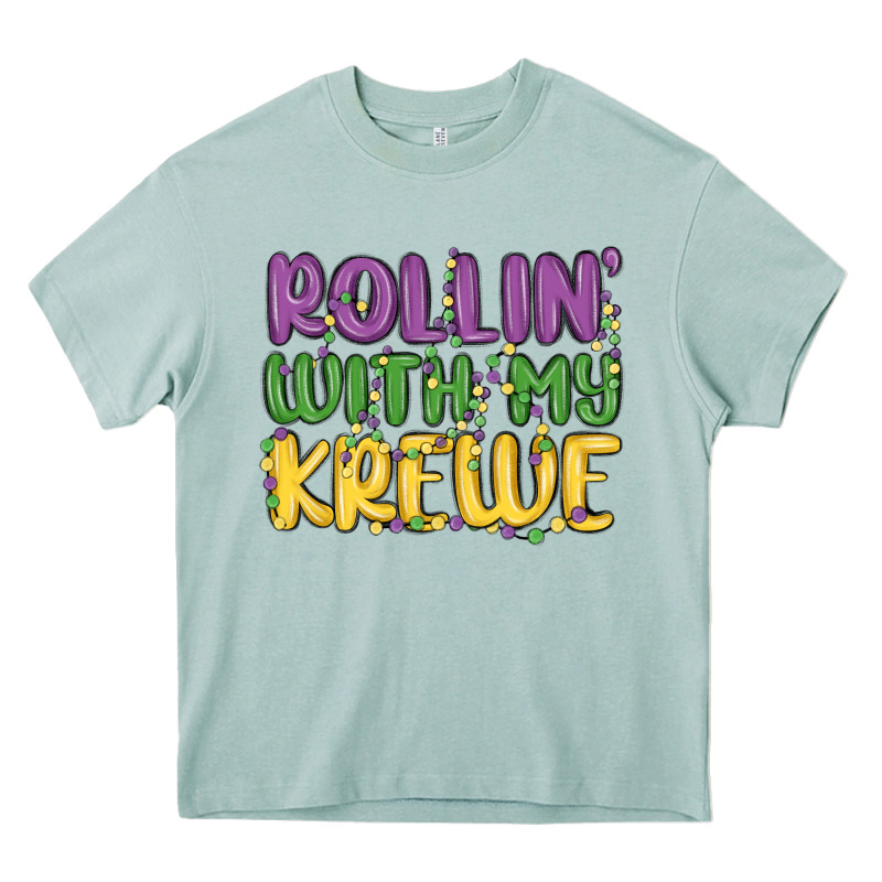 Rollin With My Krewe Heavy Core Tee by MaliasSmallBusiness | Teevron