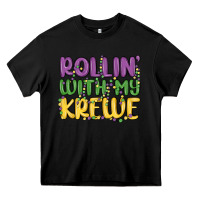 Black rollin with my krewe Heavy Core Tee - MaliasSmallBusiness