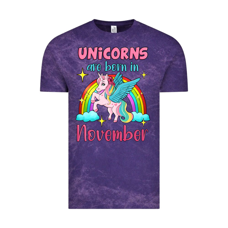 Unicorns Are Born In November Vintage Tee by Jasminsmagicworld | Teevron