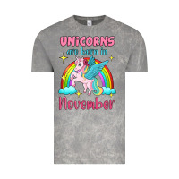 Cloud Rock unicorns are born in november Vintage Tee - Jasminsmagicworld