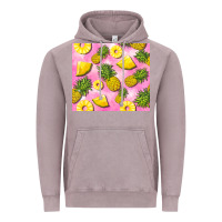 Vintage Zinc pink pineapple Vintage Hoodie - BarkalooDesign