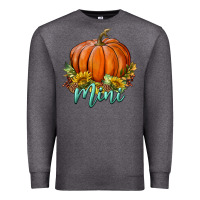 Charcoal Heather pumpkin mini Premium Sweatshirt - BundleAndBundleShop