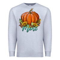 Heather Grey pumpkin mini Premium Sweatshirt - BundleAndBundleShop