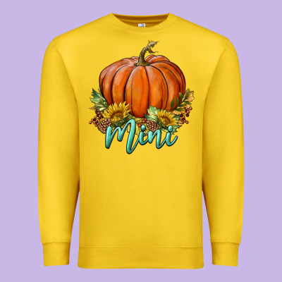 Pumpkin Mini Premium Sweatshirt Designed By Bundleandbundleshop