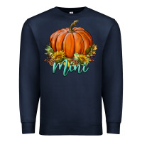 Navy pumpkin mini Premium Sweatshirt - BundleAndBundleShop