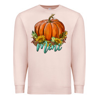 Pale Pink pumpkin mini Premium Sweatshirt - BundleAndBundleShop