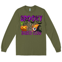 Army Green Spooky babes club Long Sleeve Tee - texasbilliewilder