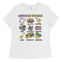 White laissez les bons temps rouler Ladies Tee - MaliasSmallBusiness