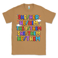 Toasted Coconut pride pronouns Classic Tee - Artiststas