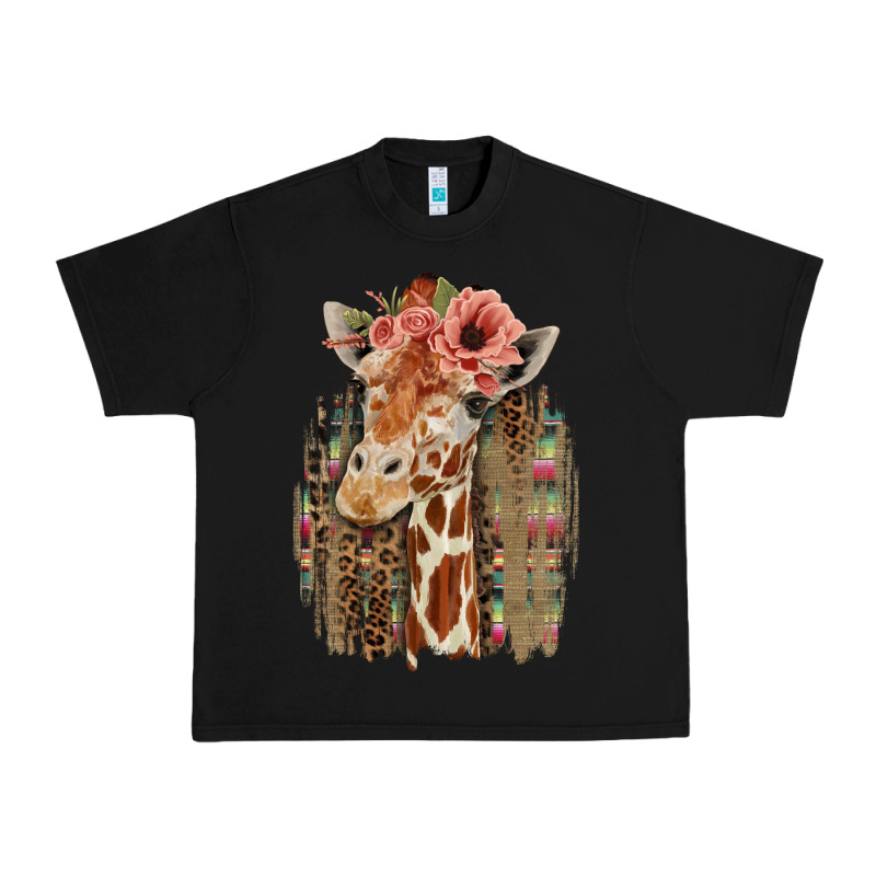 Giraffe With Floral Urban Heavy Tee by Bettercallsaul | Teevron