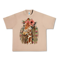 Burro Giraffe with Floral Urban Heavy Tee - Bettercallsaul