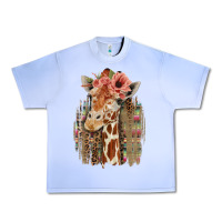 Grape Ice Giraffe with Floral Urban Heavy Tee - Bettercallsaul