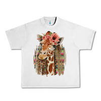 Lunar Rock Giraffe with Floral Urban Heavy Tee - Bettercallsaul