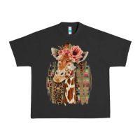 Pigment Black Giraffe with Floral Urban Heavy Tee - Bettercallsaul