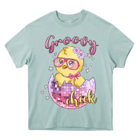 Arona groovy chick easter Heavy Core Tee - MaliasSmallBusiness