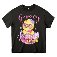 Asphalt groovy chick easter Heavy Core Tee - MaliasSmallBusiness
