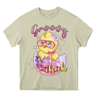 Mossy groovy chick easter Heavy Core Tee - MaliasSmallBusiness