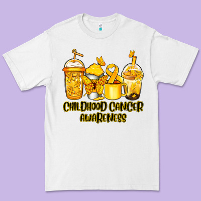 Childhood Cancer Awareness Coffee Cups Premium Tee Designed By Nancycooperartshop