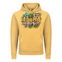 Vintage Mustard aloha summer Vintage Hoodie - BarkalooDesign