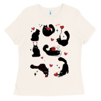 Bone valentine cat Ladies Tee - MaliasSmallBusiness