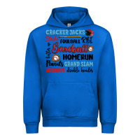 Cobalt baseball typography words Urban Hoodie - Artiststas