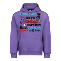 Tulip baseball typography words Urban Hoodie - Artiststas