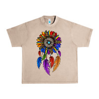 French Oak pride sunflower dreamcatcher Urban Heavy Tee - JahusDesignShop