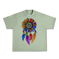 Oil Green pride sunflower dreamcatcher Urban Heavy Tee - JahusDesignShop