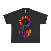Pigment Black pride sunflower dreamcatcher Urban Heavy Tee - JahusDesignShop