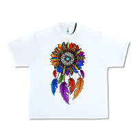 White pride sunflower dreamcatcher Urban Heavy Tee - JahusDesignShop